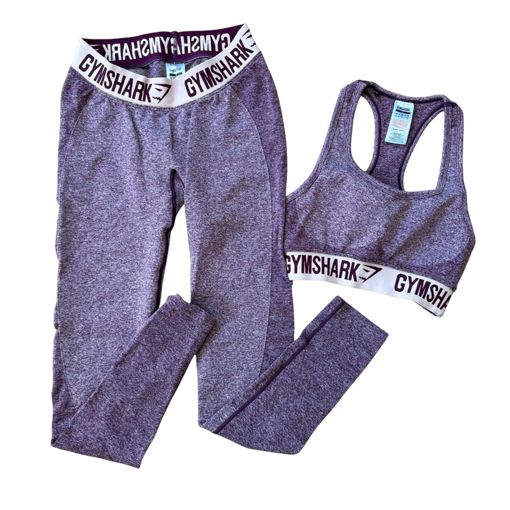 Gymshark Heathered Purple‎ Activewear Set